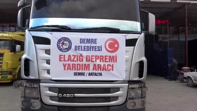 Antalya demre demre'den depremzedelere yardım eli Antalya demre demre'den depremzedelere yardım eli