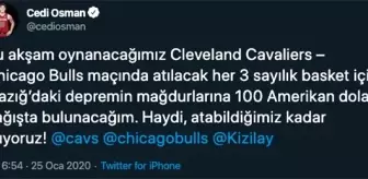 Cleveland Cavaliers: Cedi Osman'ın Başlattığı Yardım Kampanyasına Çok Sayıda İsim Katıldı Cleveland Cavaliers: Cedi Osman'ın Başlattığı Yardım Kampanyasına Çok Sayıda İsim Katıldı