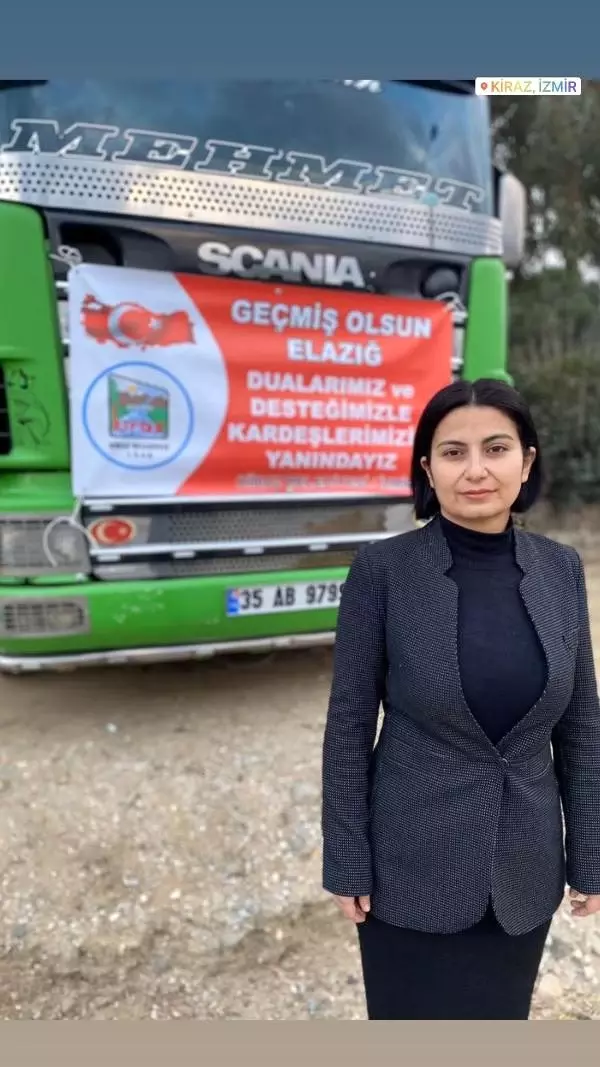 Kiraz Belediyesi'nin yardım TIR'ı Elazığ'a gönderildi Kiraz Belediyesi'nin yardım TIR'ı Elazığ'a gönderildi