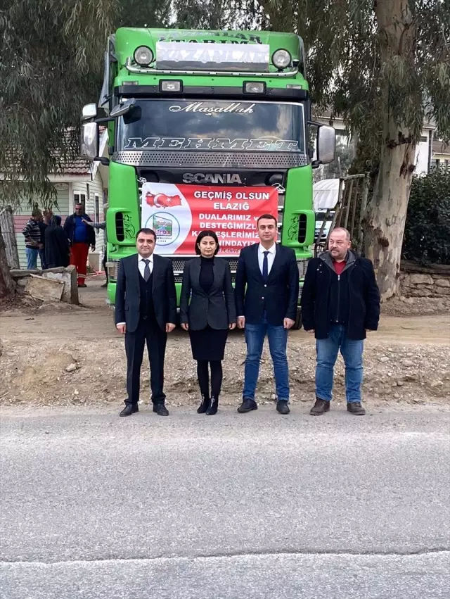 Kiraz ilçesinden deprem bölgesi Elazığ ve Malatya'ya yardım Kiraz ilçesinden deprem bölgesi Elazığ ve Malatya'ya yardım