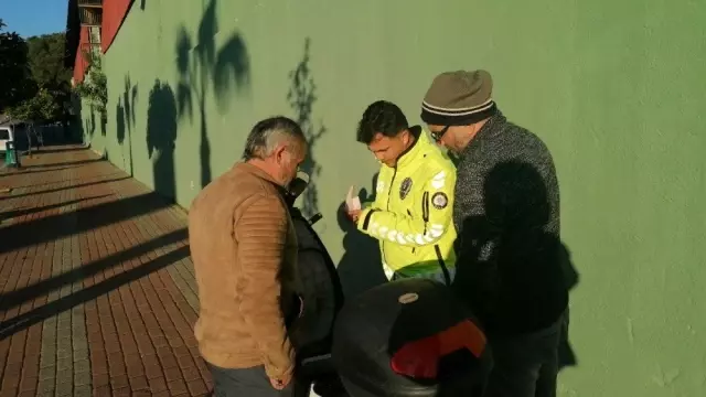 Alkollü elektrikli bisiklet sürücüsü kazanın ardından bisikletini alıp gitti Alkollü elektrikli bisiklet sürücüsü kazanın ardından bisikletini alıp gitti