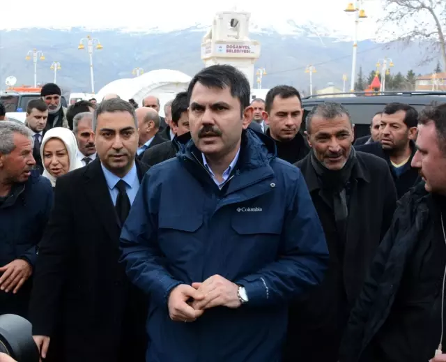 Çevre ve Şehircilik Bakanı Kurum, Doğanyol ve Pütürge'de incelemelerde bulundu Açıklaması