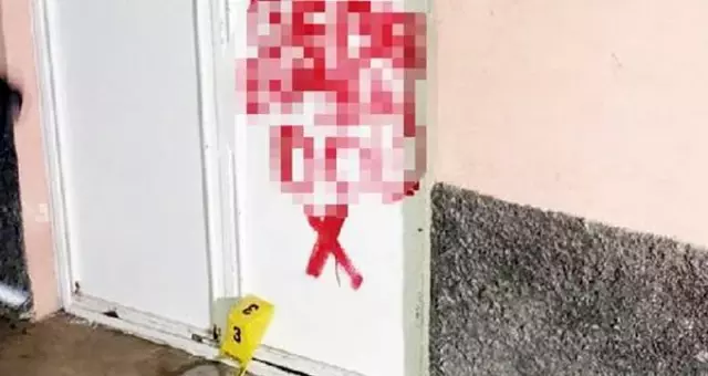 Çirkin plan deşifre oldu! Almanya'ya iltica etmek için annesinin kapısına ırkçı yazı yazdırttı