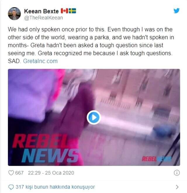 İklim aktivisti Greta Thunberg'in korumaları gazeteciyi tartakladı