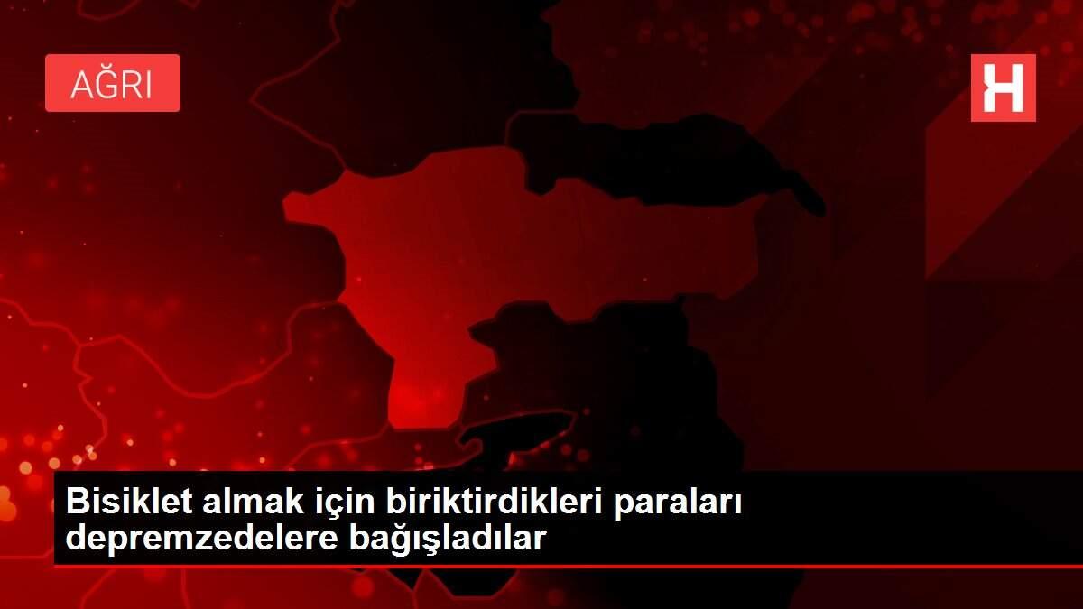 Bisiklet almak için biriktirdikleri paraları depremzedelere bağışladılar