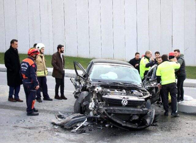 Kazada yaralanan adam kendinden çok aracını düşündü