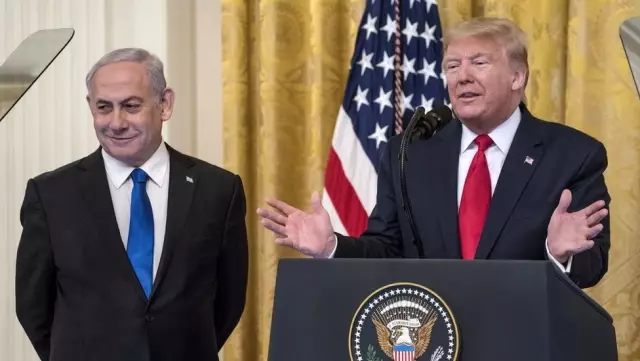 Trump'ın Orta Doğu planı Amerikan basınında geniş yer buldu: Bu plan iki kirli lider için mi? Trump'ın Orta Doğu planı Amerikan basınında geniş yer buldu: Bu plan iki kirli lider için mi?