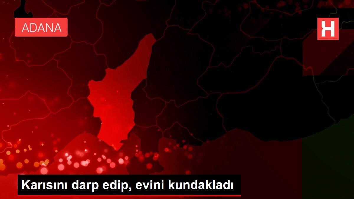 Karısını darp edip, evini kundakladı