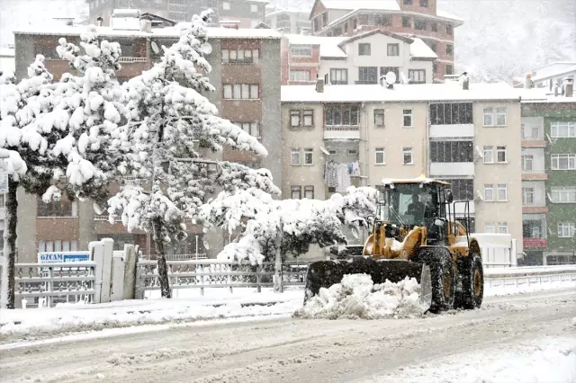 Gümüşhane, Giresun ve Ordu'da kar yağışı etkili oluyor Gümüşhane, Giresun ve Ordu'da kar yağışı etkili oluyor