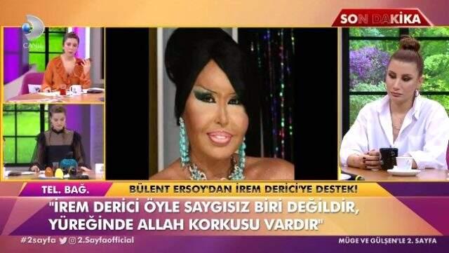 Konserinde küfür eden İrem Derici, Bülent Ersoy'un destek telefonuyla duygusal anla yaşadı
