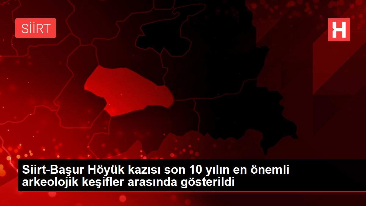 Siirt-Başur Höyük kazısı son 10 yılın en önemli arkeolojik keşifler arasında gösterildi