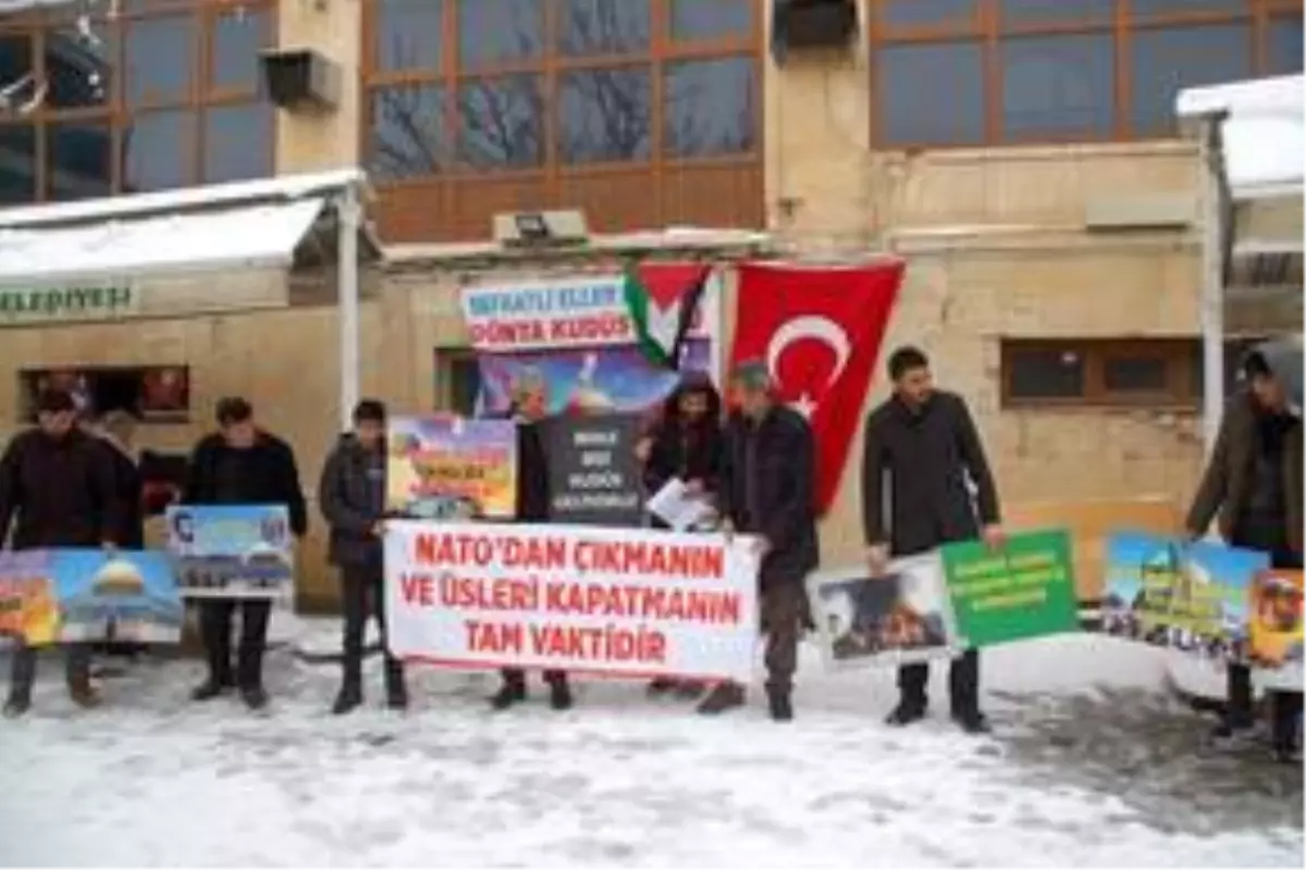 Afşin'de, ABD'nin sözde Orta Doğu Barış Planı protesto edildi
