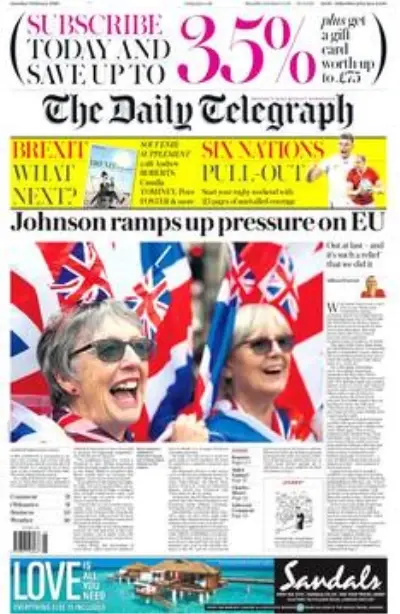 İngiliz halkı, Avrupa Birliği'nden çıkış anlamına gelen Brexit'i kutluyor.