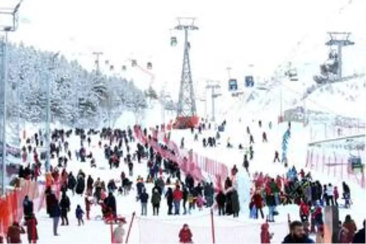Palandöken'de hafta sonu yoğunluğu