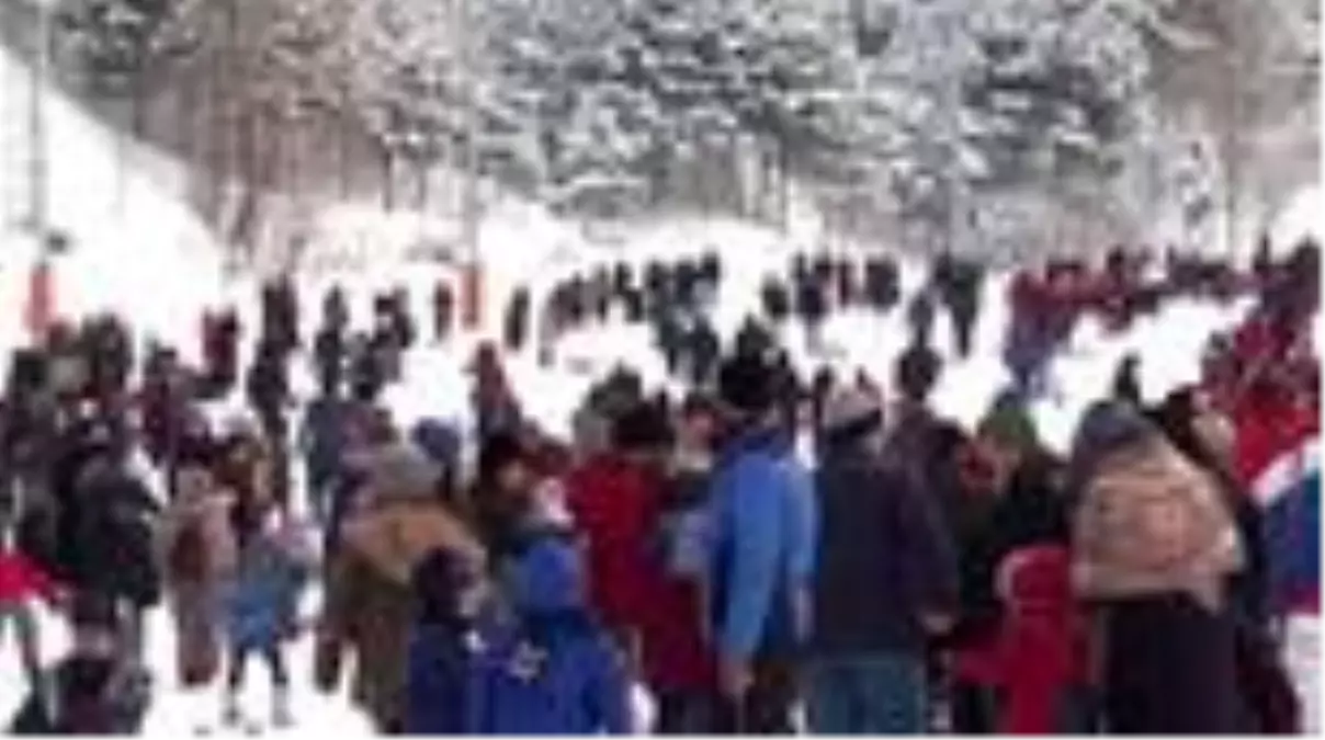 Palandöken'de hafta sonu yoğunluğu