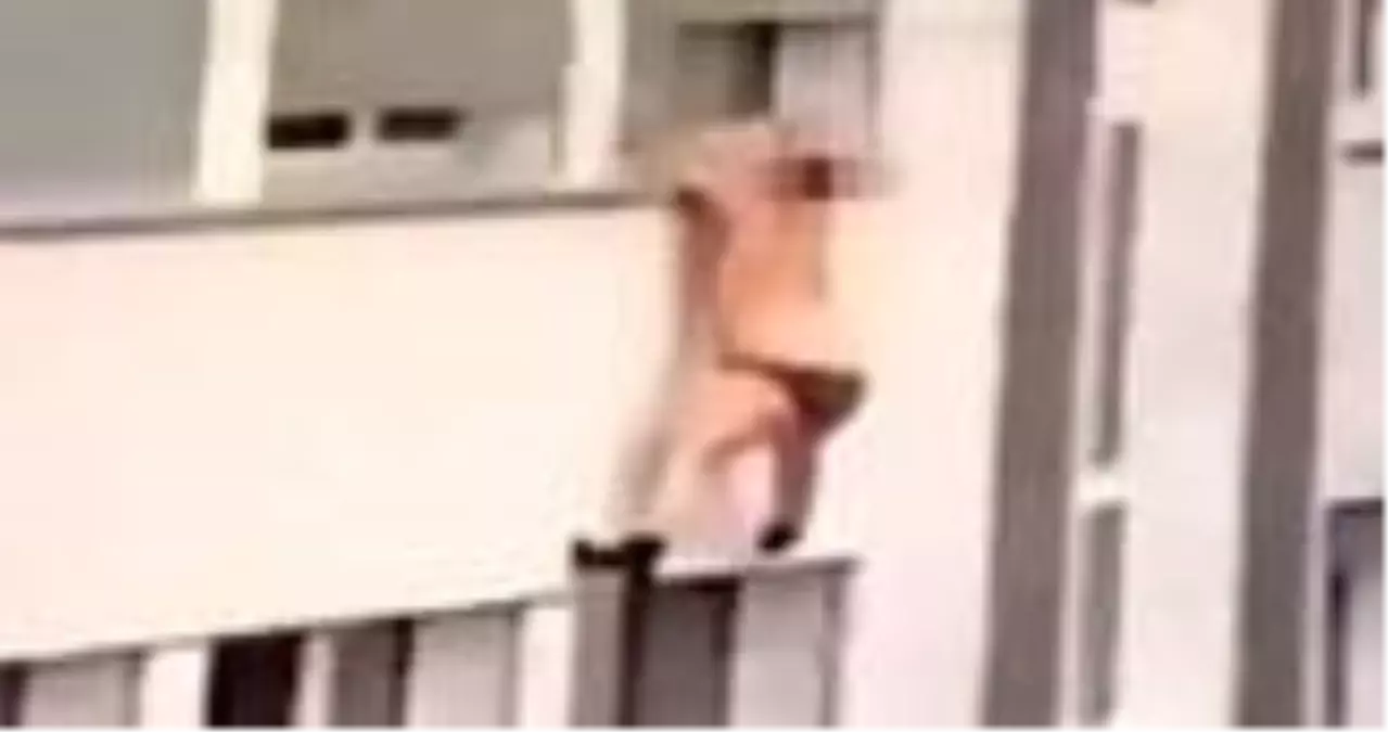 Aldatılan koca eve gelince, kadının sevgilisi iç çamaşırıyla camdan kaçtı