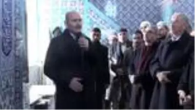 İçişleri Bakanı Soylu, Ağrı'da cenaze törenine katıldı