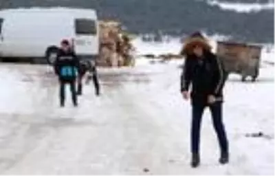 Palandöken'de kornişli kayak Palandöken'de kornişli kayak