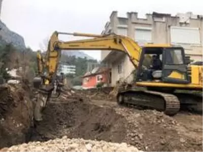 Göynük'te altyapı sorunu çözülüyor Göynük'te altyapı sorunu çözülüyor