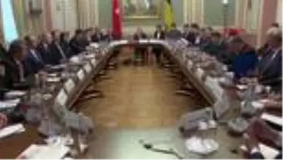 Erdoğan, ukrayna'da heyetler arası görüştü Erdoğan, ukrayna'da heyetler arası görüştü