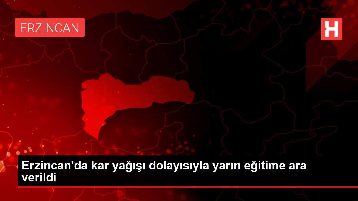 Erzincan'da kar yağışı dolayısıyla yarın eğitime ara verildi