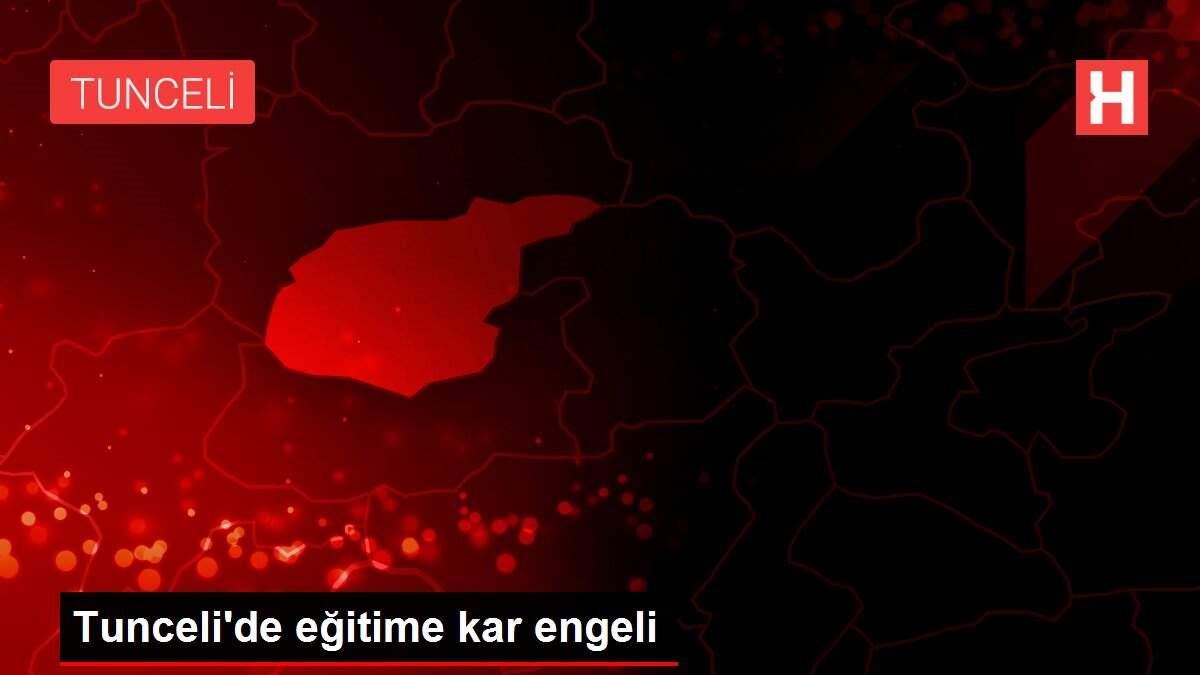 Tunceli'de eğitime kar engeli
