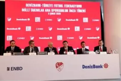 TFF ile DenizBank arasında ana sponsorluk sözleşmesi imzalandı TFF ile DenizBank arasında ana sponsorluk sözleşmesi imzalandı