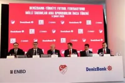 TFF ile DenizBank arasında ana sponsorluk sözleşmesi imzalandı TFF ile DenizBank arasında ana sponsorluk sözleşmesi imzalandı
