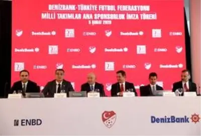 TFF ile DenizBank arasında ana sponsorluk sözleşmesi imzalandı TFF ile DenizBank arasında ana sponsorluk sözleşmesi imzalandı