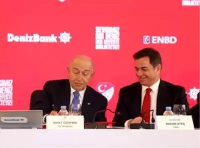 TFF ile DenizBank arasında ana sponsorluk sözleşmesi imzalandı TFF ile DenizBank arasında ana sponsorluk sözleşmesi imzalandı