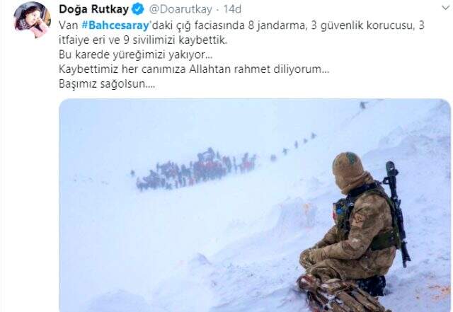 Van'daki çığ faciası ünlüleri yasa boğdu