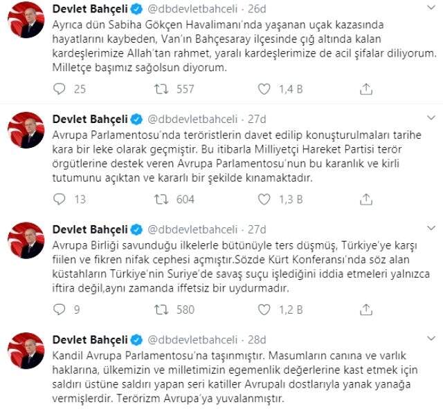 Bahçeli'den Avrupa Parlamentosu'na sert tepki: Kepazelik ve soysuzluktur
