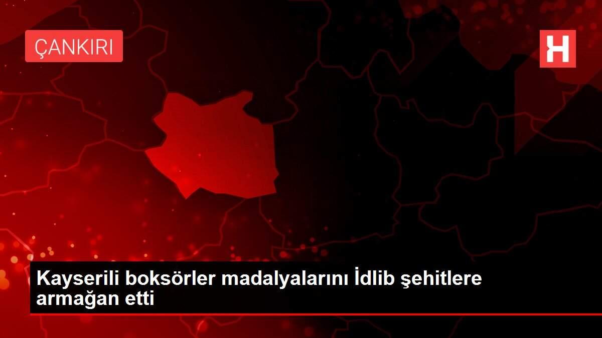 Kayserili boksörler madalyalarını İdlib şehitlere armağan etti