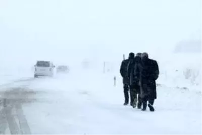 Ağrı'da kar ve tipi ulaşımı aksatıyor