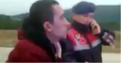 Ceza yazılan sürücü, küfür ve hakaretler yağdırıp jandarmayı tehdit etti
