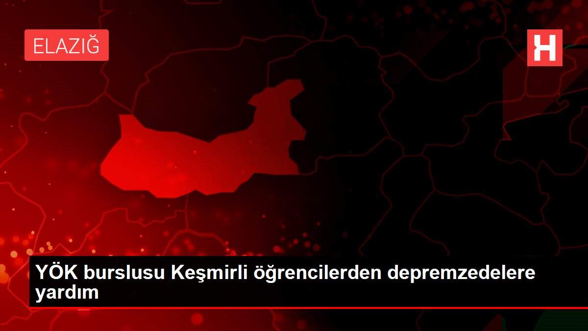 YÖK burslusu Keşmirli öğrencilerden depremzedelere yardım