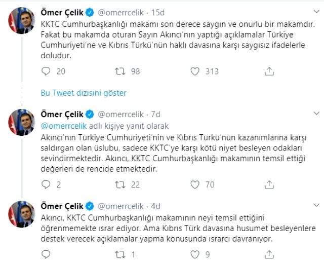 AK Parti'den Mustafa Akıncı'nın sözlerine sert tepki: KKTC'ye karşı kötü niyet besleyen odakları sevindirmektedir