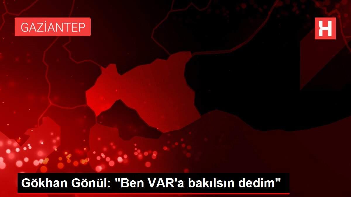 Gökhan Gönül: 'Ben VAR'a bakılsın dedim'