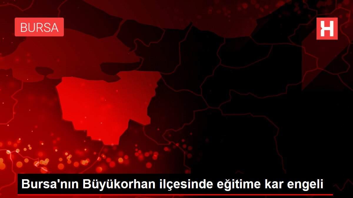 Bursa'nın Büyükorhan ilçesinde eğitime kar engeli