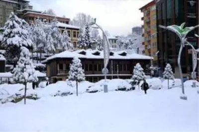 Karadeniz'de kar yağışı etkili oluyor Karadeniz'de kar yağışı etkili oluyor