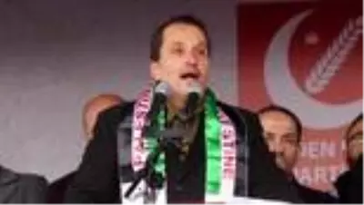 Yeniden Refah Partisi 'Seninleyiz Kudüs' mitingi düzenledi Yeniden Refah Partisi 'Seninleyiz Kudüs' mitingi düzenledi