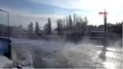 Ardahan doğu buz kesti göle -40'ı gördü Ardahan doğu buz kesti göle -40'ı gördü