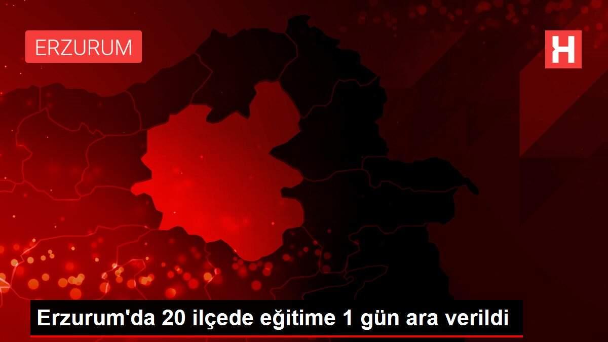Erzurum'da 20 ilçede eğitime 1 gün ara verildi Erzurum'da 20 ilçede eğitime 1 gün ara verildi