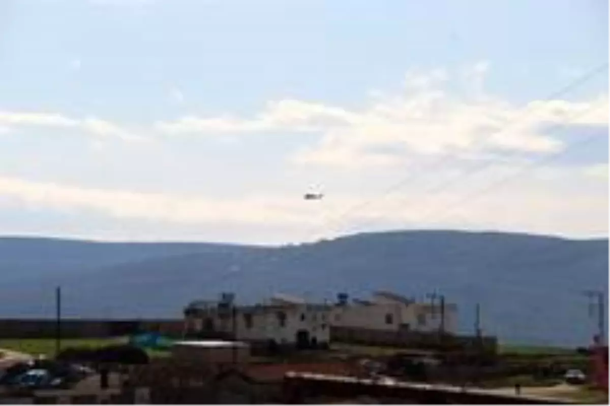 Sınırda helikopter hareketliliği