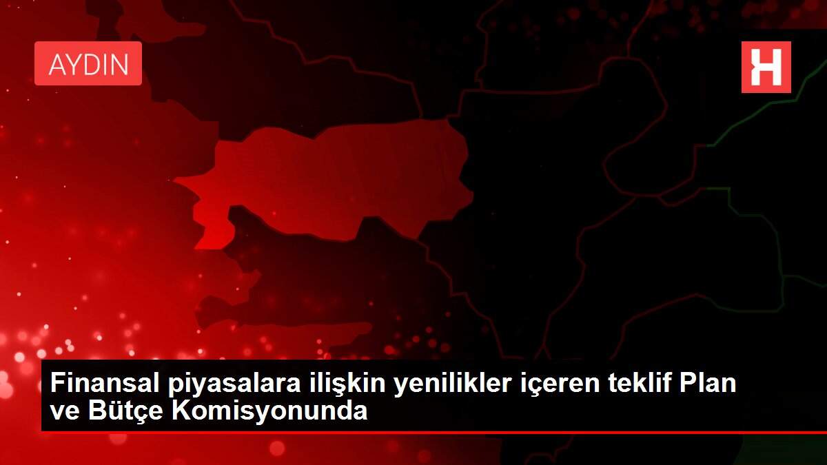 Finansal piyasalara ilişkin yenilikler içeren teklif Plan ve Bütçe Komisyonunda