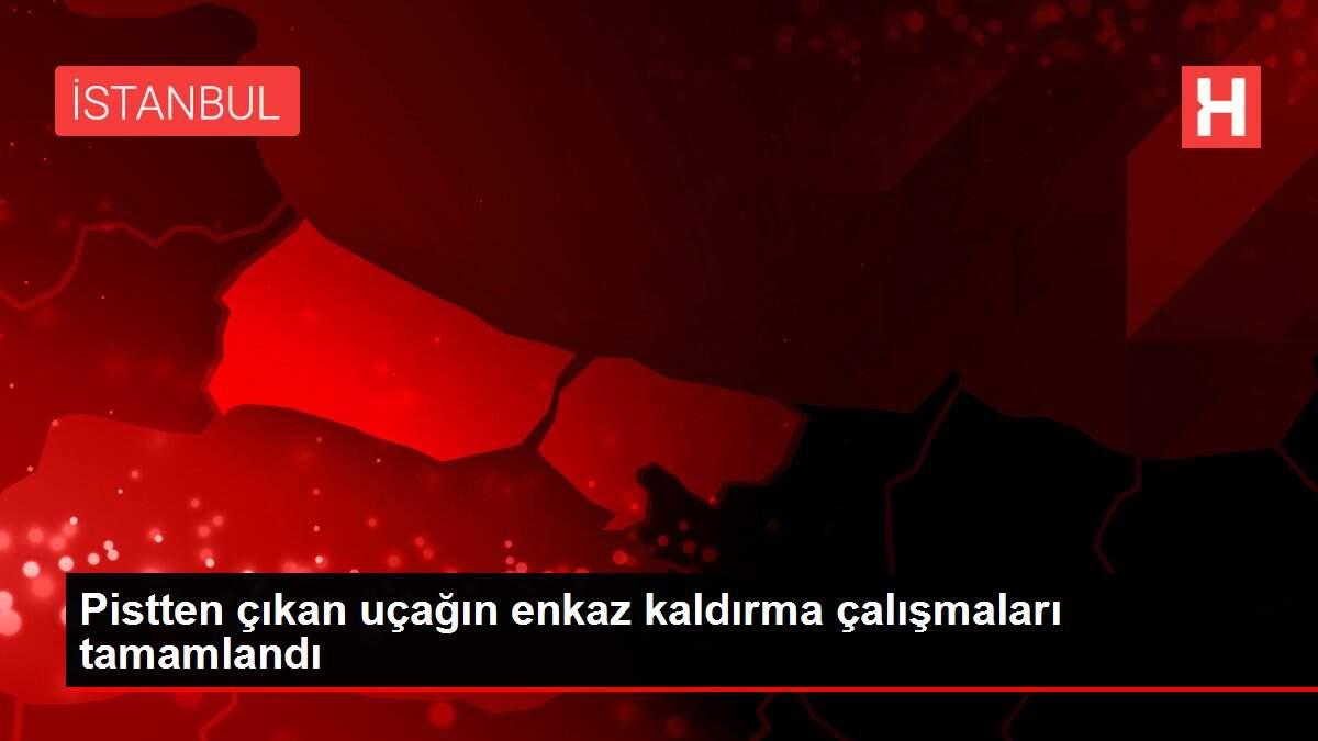 Pistten çıkan uçağın enkaz kaldırma çalışmaları tamamlandı Pistten çıkan uçağın enkaz kaldırma çalışmaları tamamlandı
