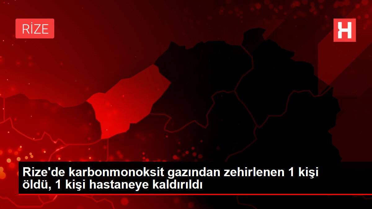 Rize'de karbonmonoksit gazından zehirlenen 1 kişi öldü, 1 kişi hastaneye kaldırıldı