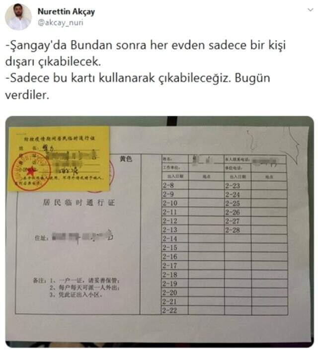 Çin'de yaşayan Türk akademisyen vahim durumu duyurdu: Her evden sadece bir kişi dışarı çıkabiliyor