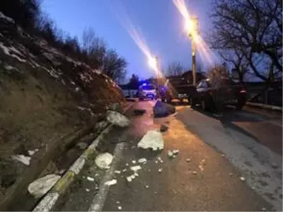 Karabük'te heyelan