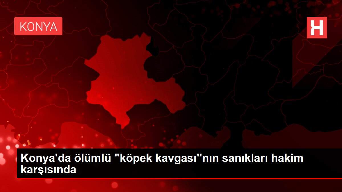 Konya'da ölümlü 'köpek kavgası'nın sanıkları hakim karşısında